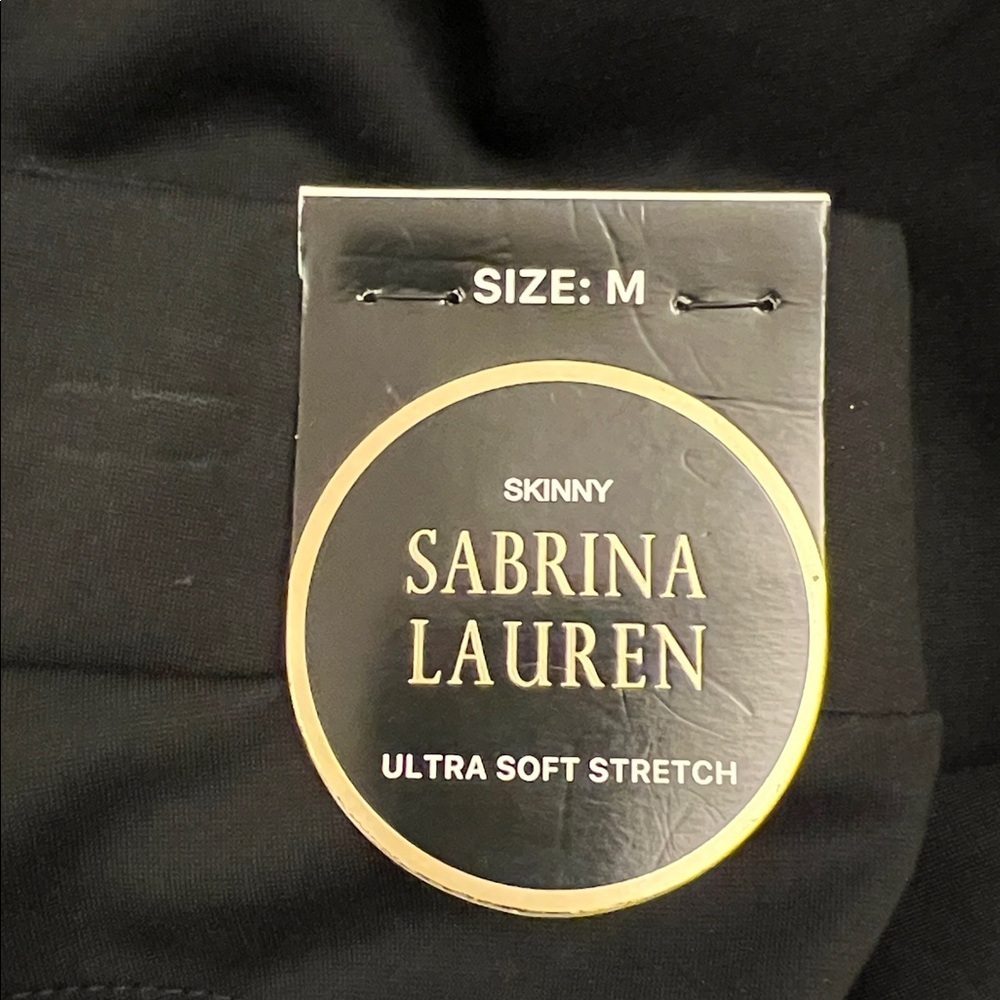 Sabrina Lauren Classic Black Leggings pants - Picture 3 of 6